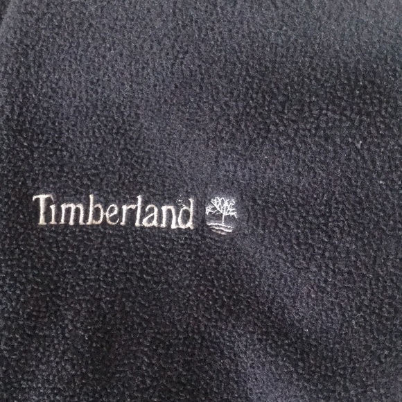 Timberland Weather Gear fleece Men’s Medium 1/4 zip jacket; navy; Vintage, USA. - Picture 3 of 13